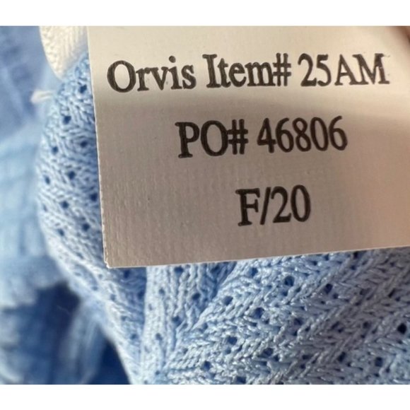 Orvis Womens Small Blue Quarter Zip Pullover Sweatshirt Active Fit Sun Defense - Picture 13 of 13